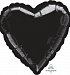 Сердце черное 46 см