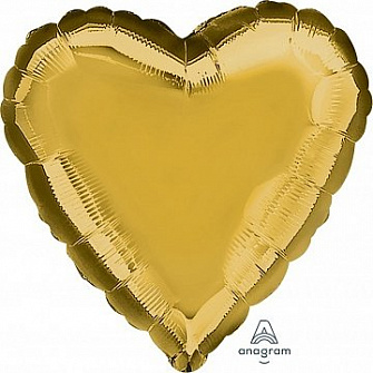 Сердце Золотое 46 см