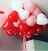Розовое сердце 30 см (1 шт)