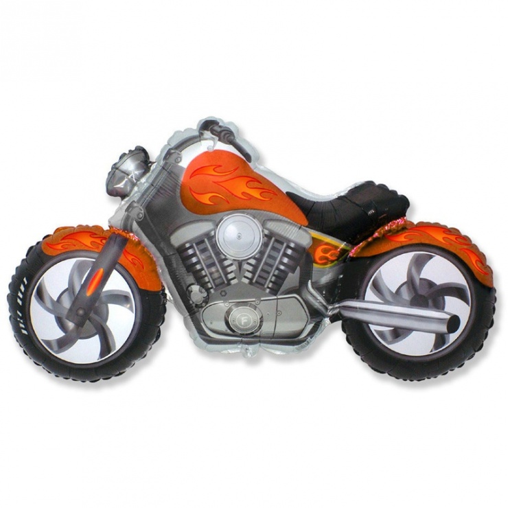 картинка Шар "Мотоцикл Байкерский" 114 см от магазина Мечтальон