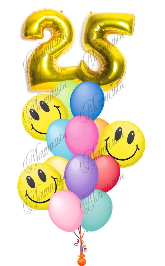 картинка Букет «Веселый день рождения 2» от магазина Мечтальон