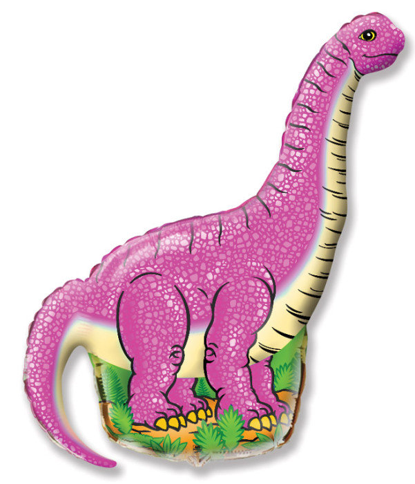 картинка Шар "Динозавр розовый" 100 см от магазина Мечтальон