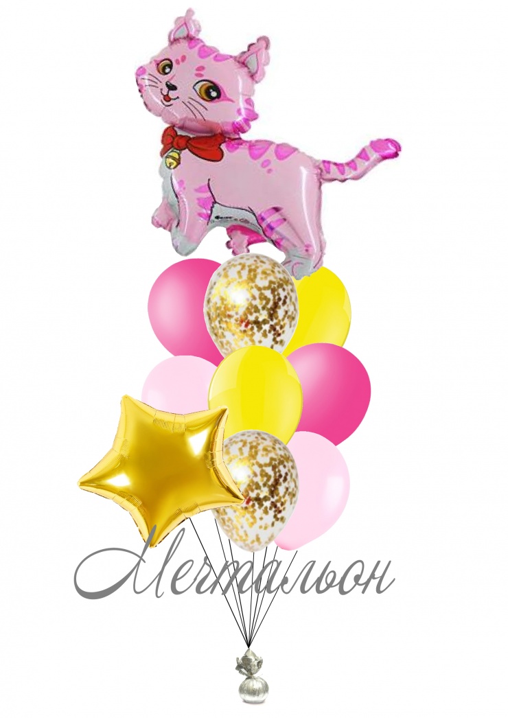 картинка Букет «Котик Розовый» от магазина Мечтальон