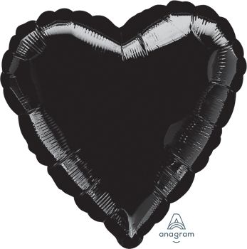 картинка Сердце черное 46 см от магазина Мечтальон