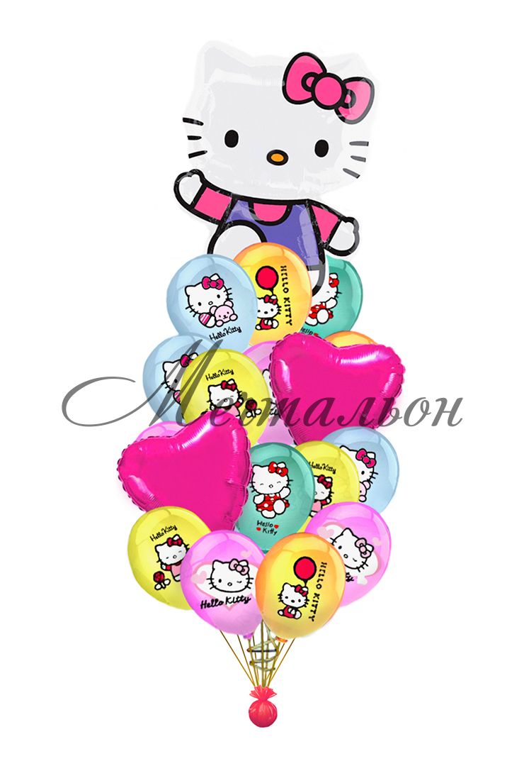 картинка Букет «Hello Kitty» от магазина Мечтальон