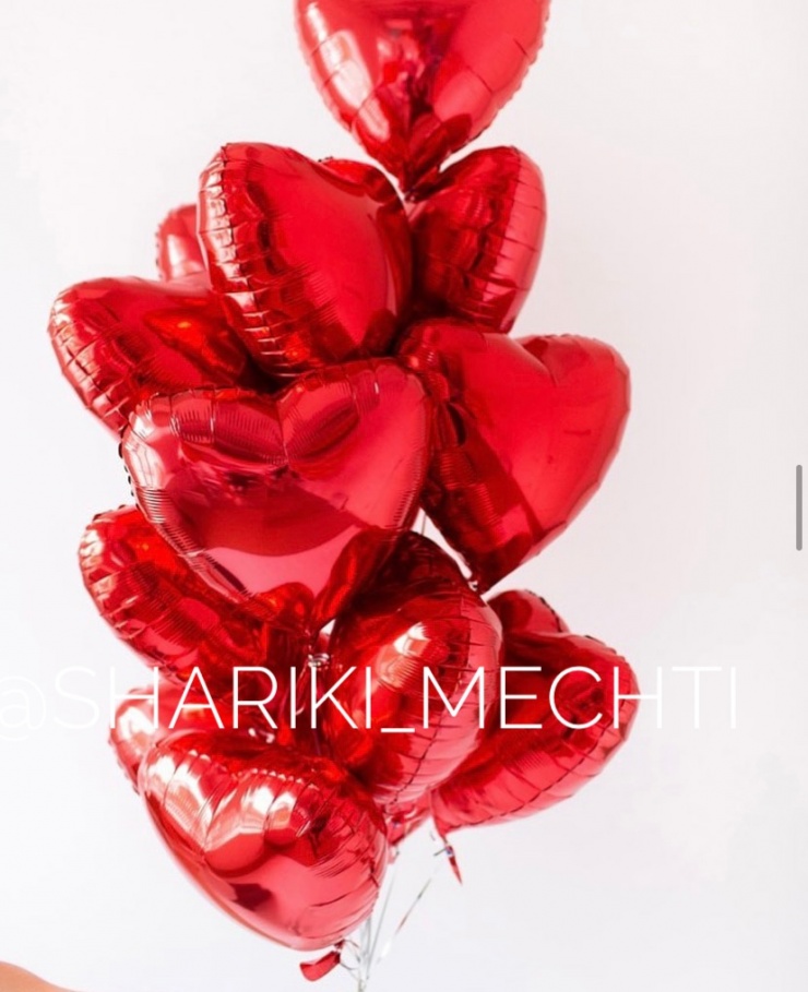 картинка Фонтан "красные сердца" 15 шт от магазина Мечтальон