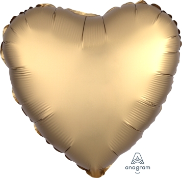 картинка Сердце Золотое Satin 46 см от магазина Мечтальон