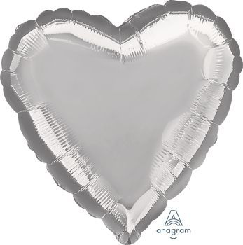 картинка Сердце серебро 46 см от магазина Мечтальон