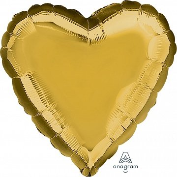 картинка Сердце Золотое 46 см от магазина Мечтальон