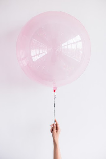картинка Шар Bubble розовый 50см от магазина Мечтальон