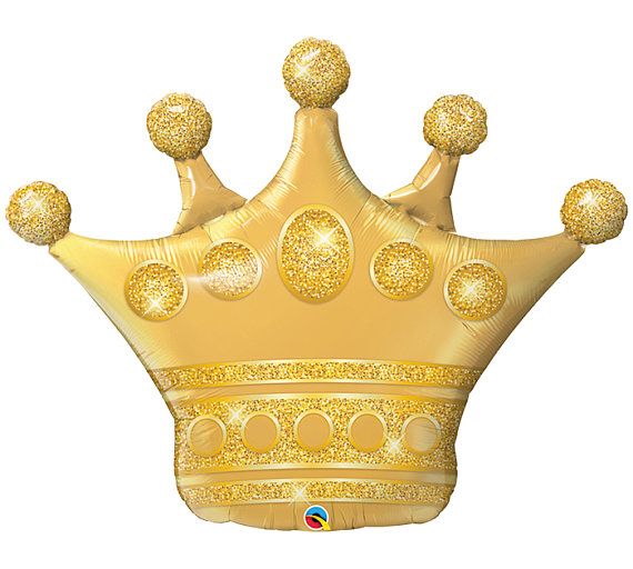 картинка Шар "Корона Золотая" 103см от магазина Мечтальон