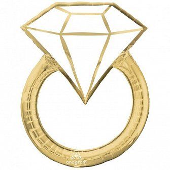 Кольцо бриллиант золотое