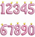 Шар-цифра розовая корона