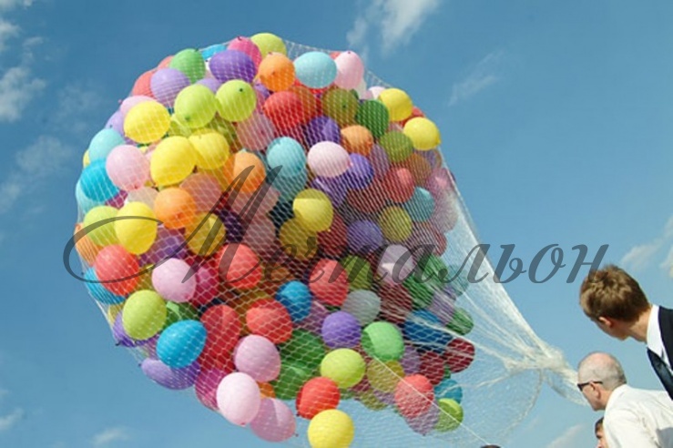 картинка Запуск шаров из сетки 200 штук от магазина Мечтальон