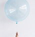 Шар Bubble голубой 50см