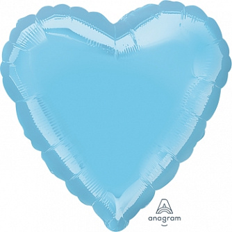 Сердце голубое 46 см