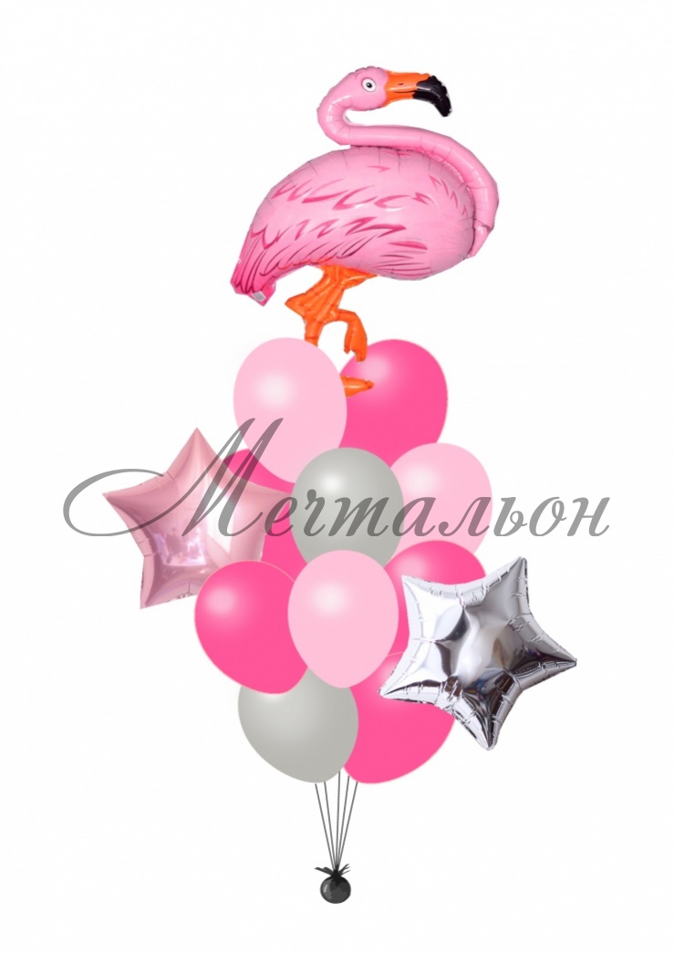 картинка Букет «Розовый Фламинго» от магазина Мечтальон