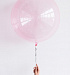 Шар Bubble розовый 50см