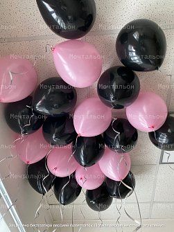 шары розовый и черный
